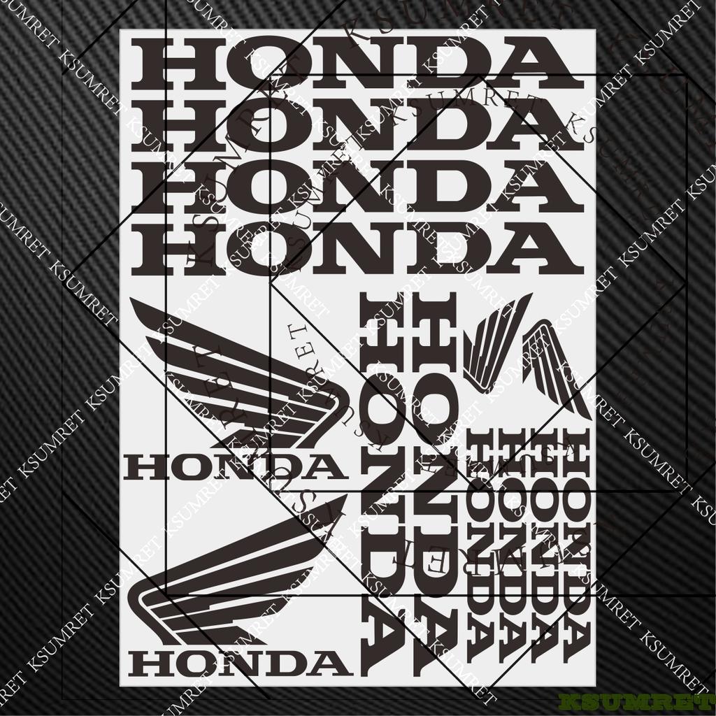 For Honda Stickers Motorcycle Sticker Decal Helmet Moto Modification Accessories Sponsor Decals