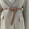 Leather Casual Womens Belt With Silver Buckle For Jeans And Office Gift Wear