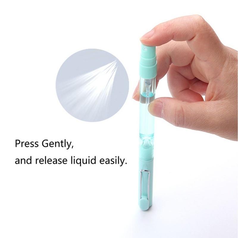2/4Pcs Spray Pen Portable Refillable  Spray Bottle Writing Pens School Office Gel Pens Students Supply Color Random
