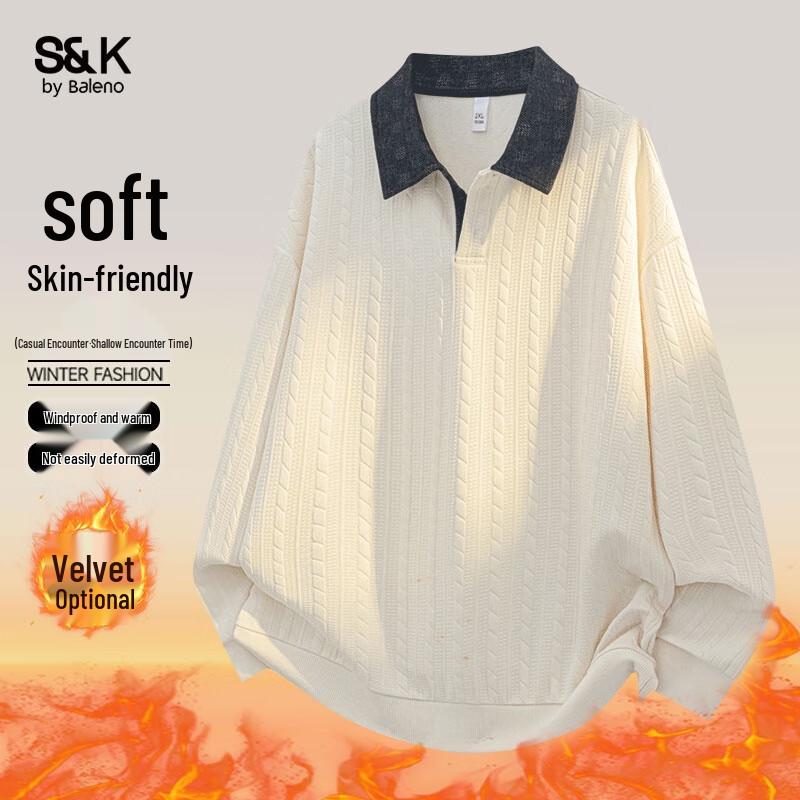 

Baleno S&K Men s Heavyweight Polo Sweatshirt 4XL