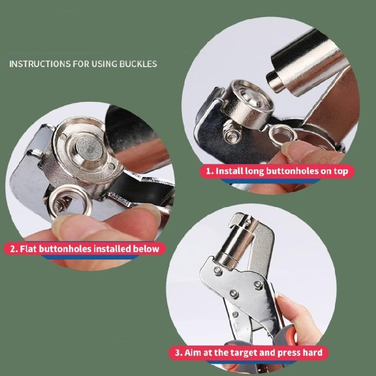 Grommet Hand Press Pliers Handheld Hole Punch Pliers with Ergonomical Handle for Craft Enthusiasts