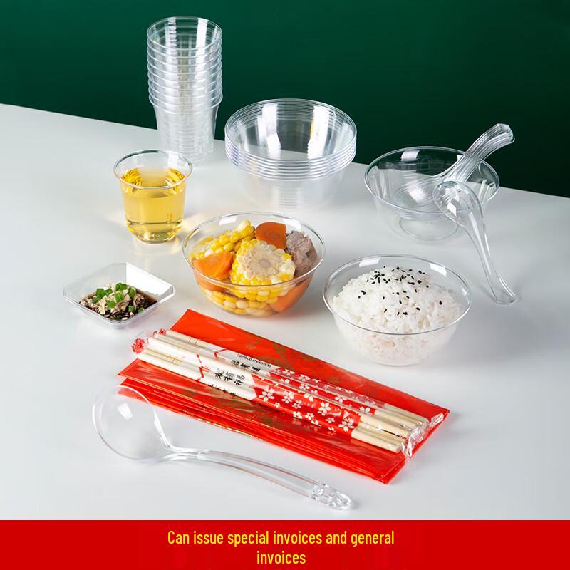 Disposable PS Hard Plastic Transparent Bowls