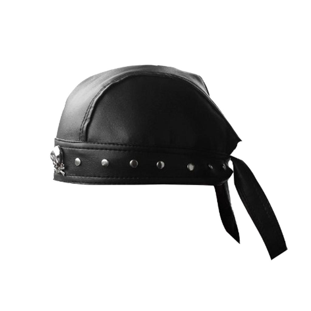 Hip Hop Koyu Durag Doo Rag Bere Durag Korsan Şapkası Sokakta Gezmek İçin PU Fotoğraf Aksesuarları Grunge Fotoğraf Aksesuarları