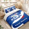 Custom Name Bedding Set 3 PiecesCardiff City Print Duvet Cover + 2 Pillowcases Soft Bed Decor