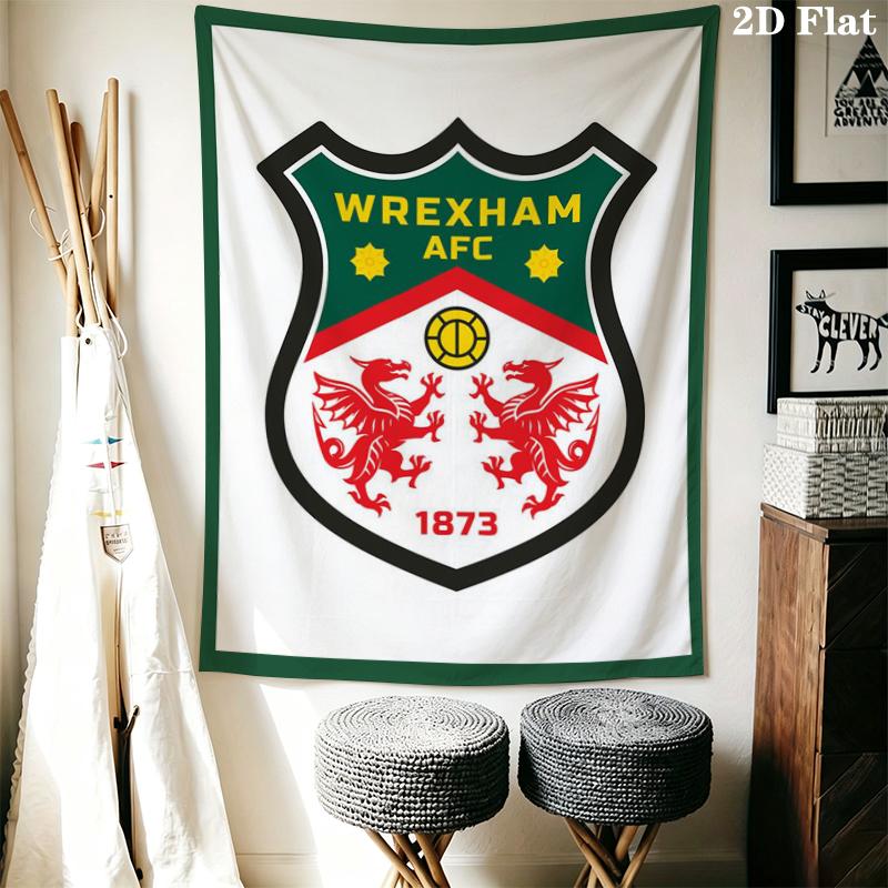 Wrexham AFC Wall Tapestry Aesthetic Wall Hanging Printed Fabric Blanket Decorative Tapestries for Bedroom Living Room Home Decor