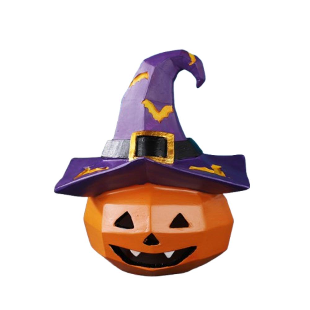 Festival Pumpkin Ghost Ornaments Resin Crafts Pumpkin Statue Home Party Decor