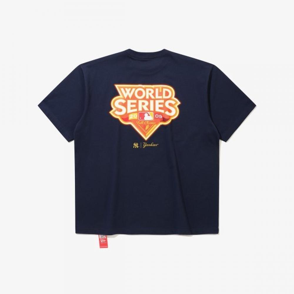 New Era New York Yankees World Series Neon T shirT Team Navy 15147508