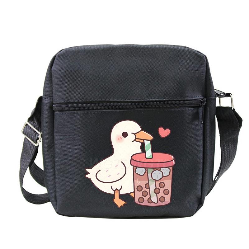 Cute printed shoulder bag casual multi-functional oblique span bag small bag student stationery bag