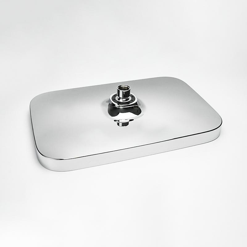 8/10/12 Inch Rainfall Shower Head Round Square ABS Rain Shower Head Pressurized Big Overhead Shower Black Chrome Gold Grey