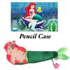 Adorable Ariel Mermaid Plush Pen Pouch For Kids, Soft And Comfortable Fabric, Perfect Storage For Pens, Coins And Small Items