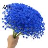 Fake Floral Bouquet for Wedding 10Pcs Artificial Baby Breath Flowers, Gypsophila Bouquet, Bendable Stems Realistic Plastic Vase Faux Party,
