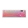 L98 Membrane Keyboard 98-Key Silent Wired Gasket Structure RGB Lighting Gaming Office Computer Keyboard Misty Pink