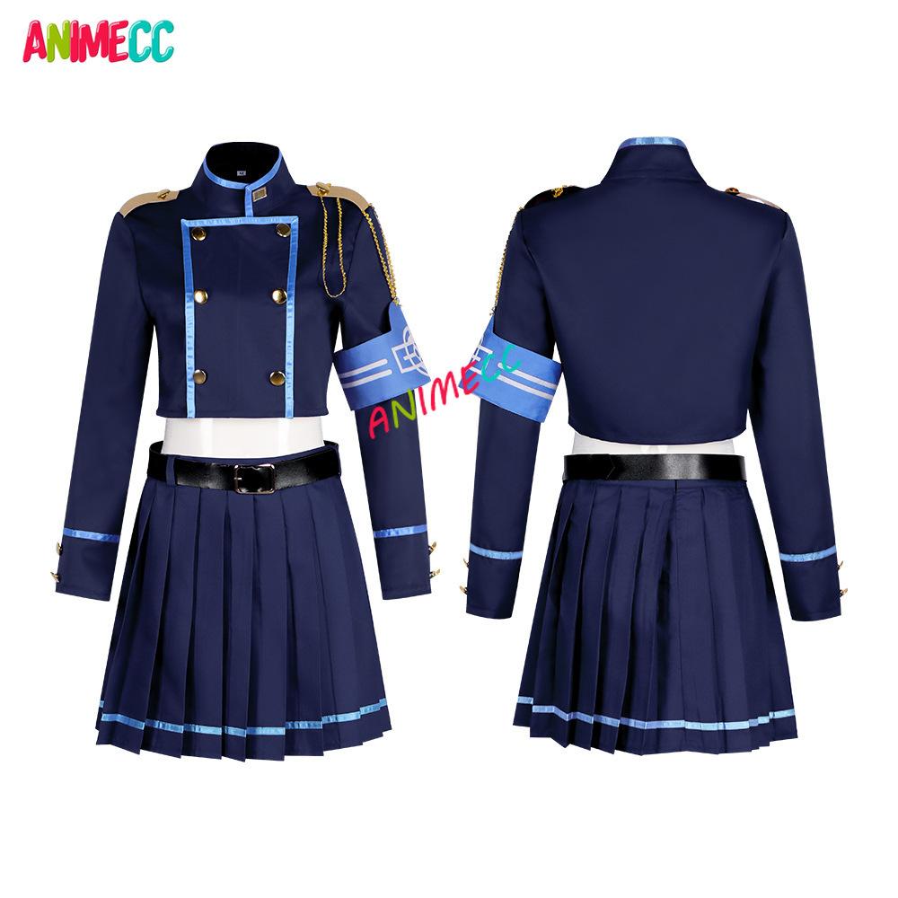 ANIMECC S-2XL Blue Archive Tachibana Hikari Nozomi Cosplay Costume Wig Anime Project MX School Uniforms Halloween