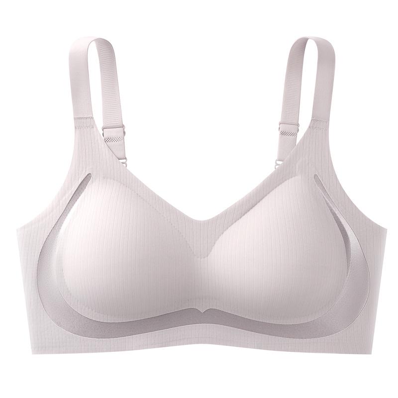 Cloud-Like Seamless Soft Support Bra: Lifts, Gathers, Fixed Cups, Wireless, Comfortable Back