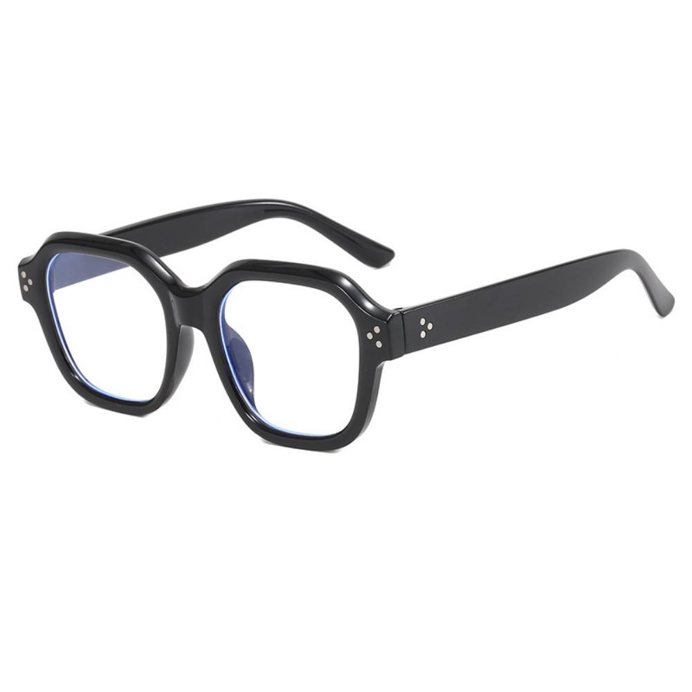 Retro Anti Blue-ray Glasses Square Shape Large Frame Eyewear Blue Light Blocking Glasses Student