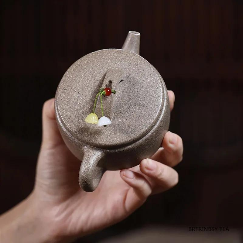 180ml Chinese Yixing Purple Clay Teapot Household Handmade Tea Pot Tradition Beauty Kettle Teaware Zisha Tea Set Accessories