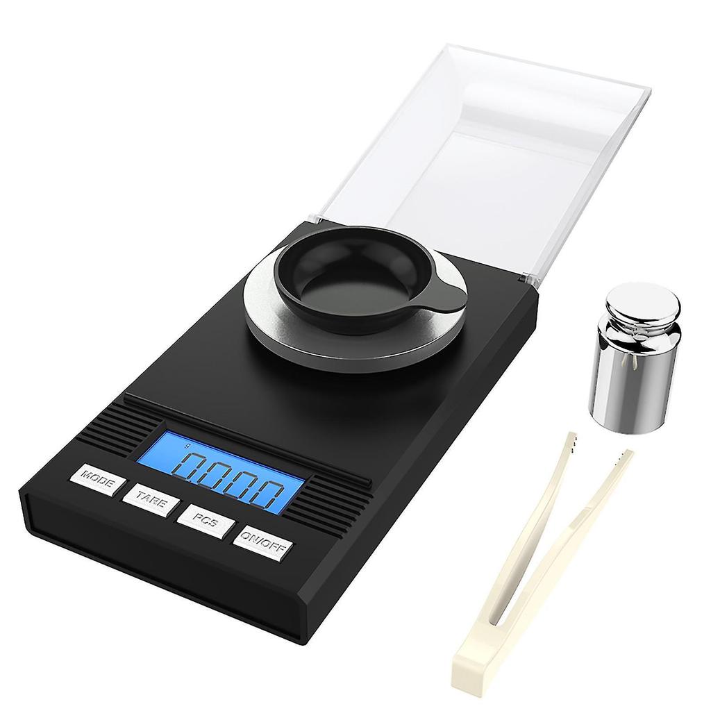 Homgeek Digital Milligram Pocket Scale Mini Jewelry Gold Powder Weigh Scales With Calibration Weights Tweezers, Weighing Pans, Lcd Display-hy