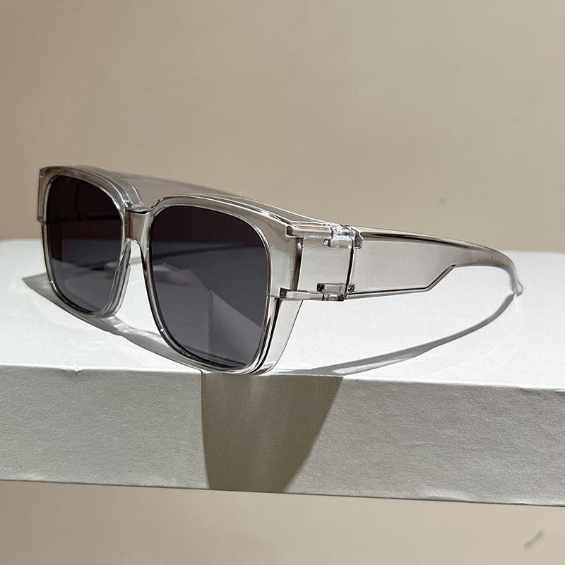 

KAMMPT Oversize Square Sunglasses Men Fashion Vintage Korean Style Outdoor Shades Women Trendy Luxury Brand Design Sun Glasses without case