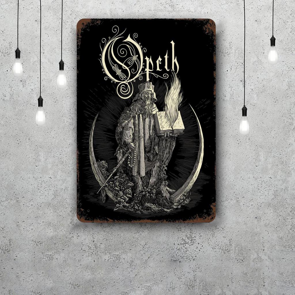 Opeth Vintage Metal Tin Signs Posters Decor Retro Metal Plaque Wall Art Decor for Garage Bar