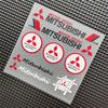 3D Reflective Vinyl Car Motorcycle Stickers Decals For Mitsubishi EVO Ralliart Triton Ex Star Mirage Jinxuan Galant ASX Sticker