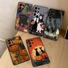 Funny Halloween Black Cat Case For Samsung Galaxy Case S25 S23 S22 S21 S30 S20 S10 Ultra Plus FE TPU Soft Cover