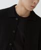 Musinsa Standard Crochet Knit Collared Cardigan [Black]