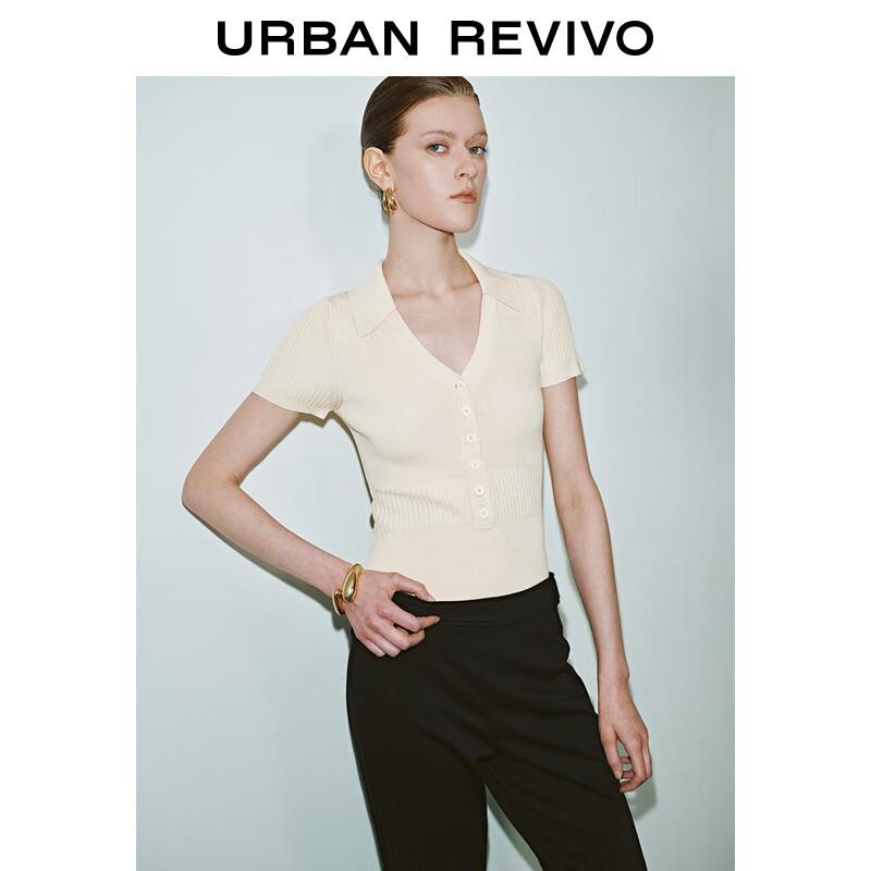 

UR Women s Modern Patchwork Short-Sleeve Knit Top XL