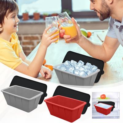 Forme pentru blocuri de gheață extra mari Forme de gheață din silicon pentru cadă de gheață, tăvi de gheață reutilizabile Fol Freezer, forme de gheață gigantice pentru băi de gheață de acasă, răcitor pentru baie de gheață