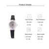 Fashion Light Luxury Leather Strap Alloy Case Quartz Watch for Women, Suitable for Everyday Wear, Christmas Gift