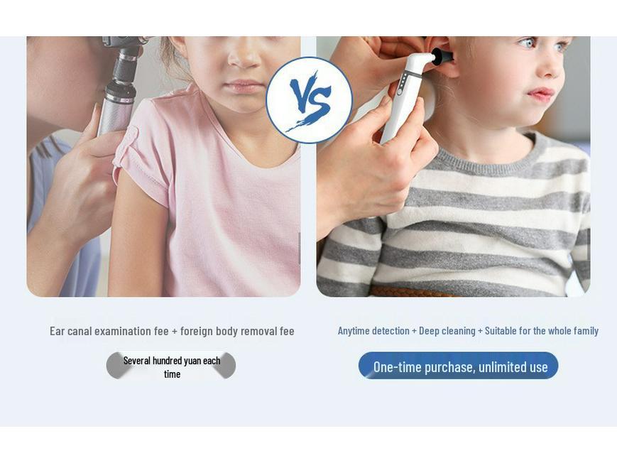 Home Edition Smart Ohrreinigungs-Endoskop mit WiFi Inspektionsspiegel