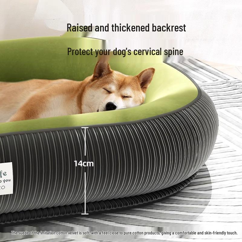 Four Seasons Washable Dog & Cat Bed: Removable, Warm Sofa Cushion for Dogs & Cats of All Sizes