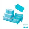 "Portable Travel Luggage Organizer: 7-Piece Storage and Shoe Bag Set"