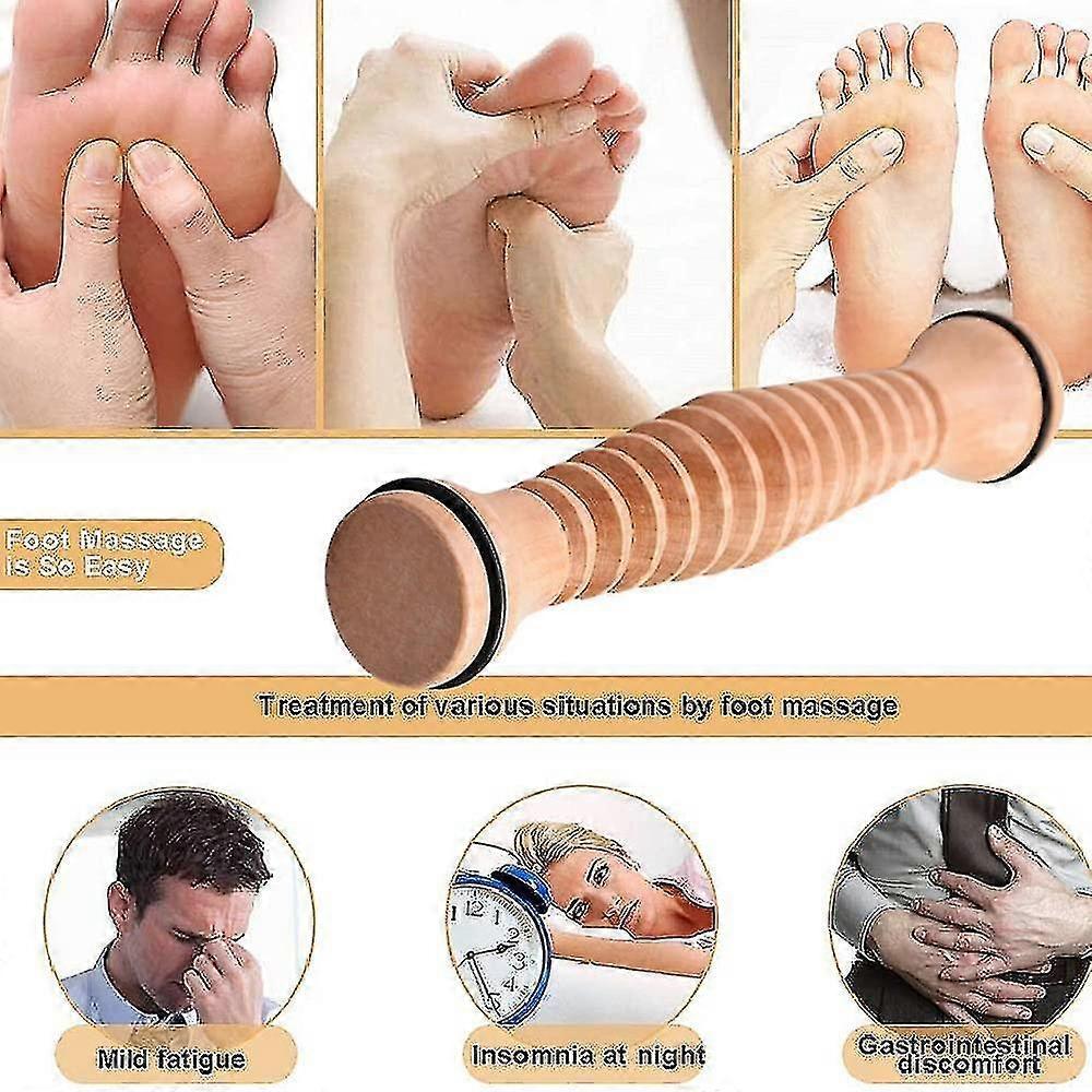 Wooden Foot Roller Foot Massager Roller Acupressure Foot For Relieving Plantar Fasciitis,foot Arch Pain,myofascial Pain Syndrome Healthy Relax W