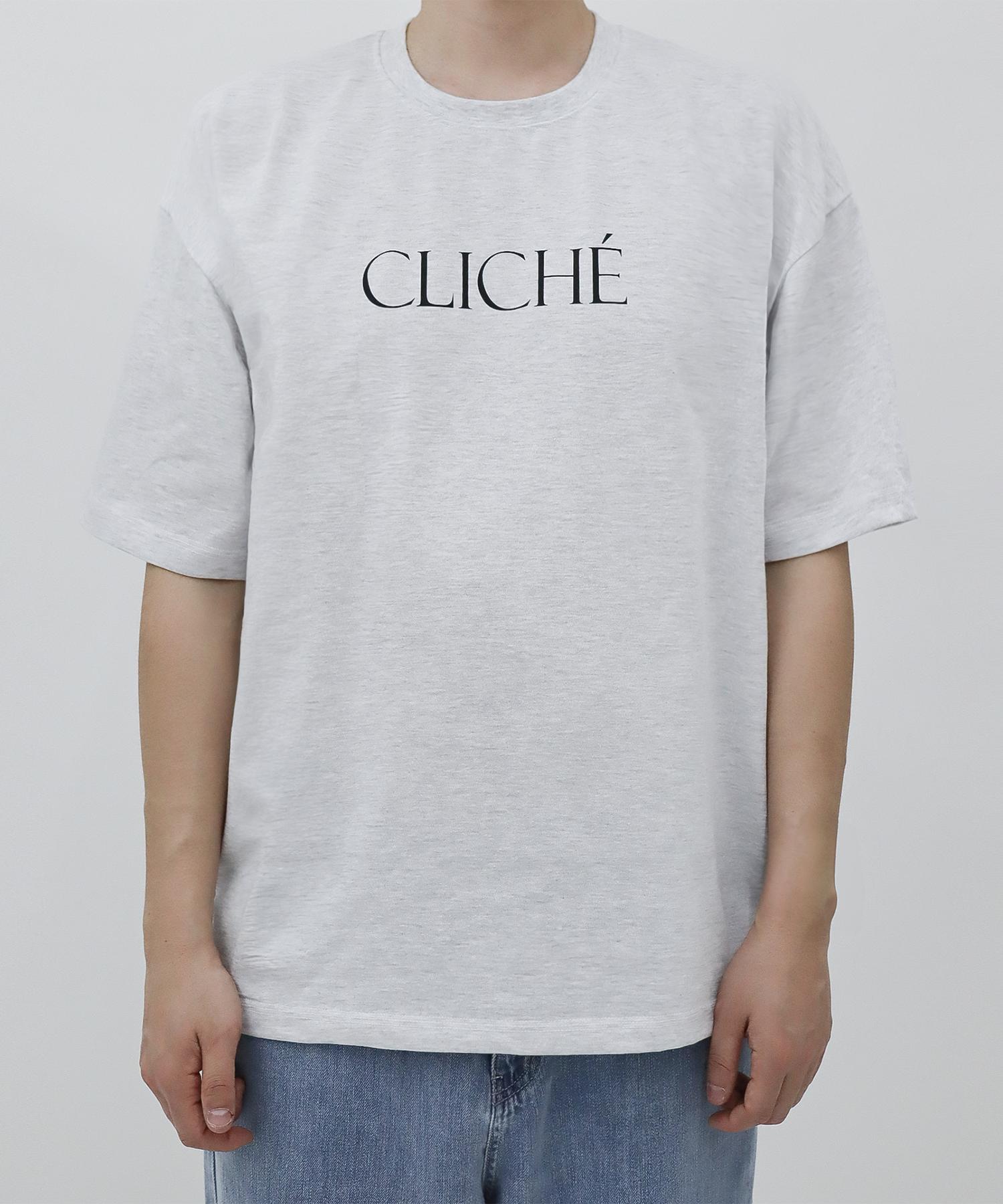 Just Haeng C.U.W No.2 Melange Oversized Short Sleeve Melange Gray/F