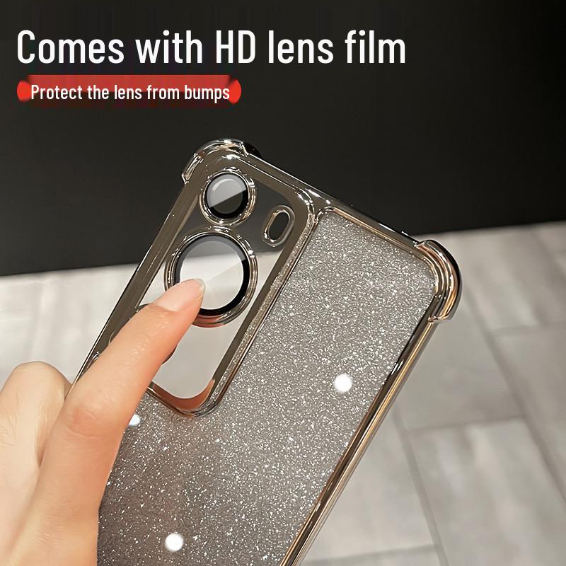 Cross-border Compatible Glitter Electroplated Honor X9D/X9C Drop-Proof Soft Case