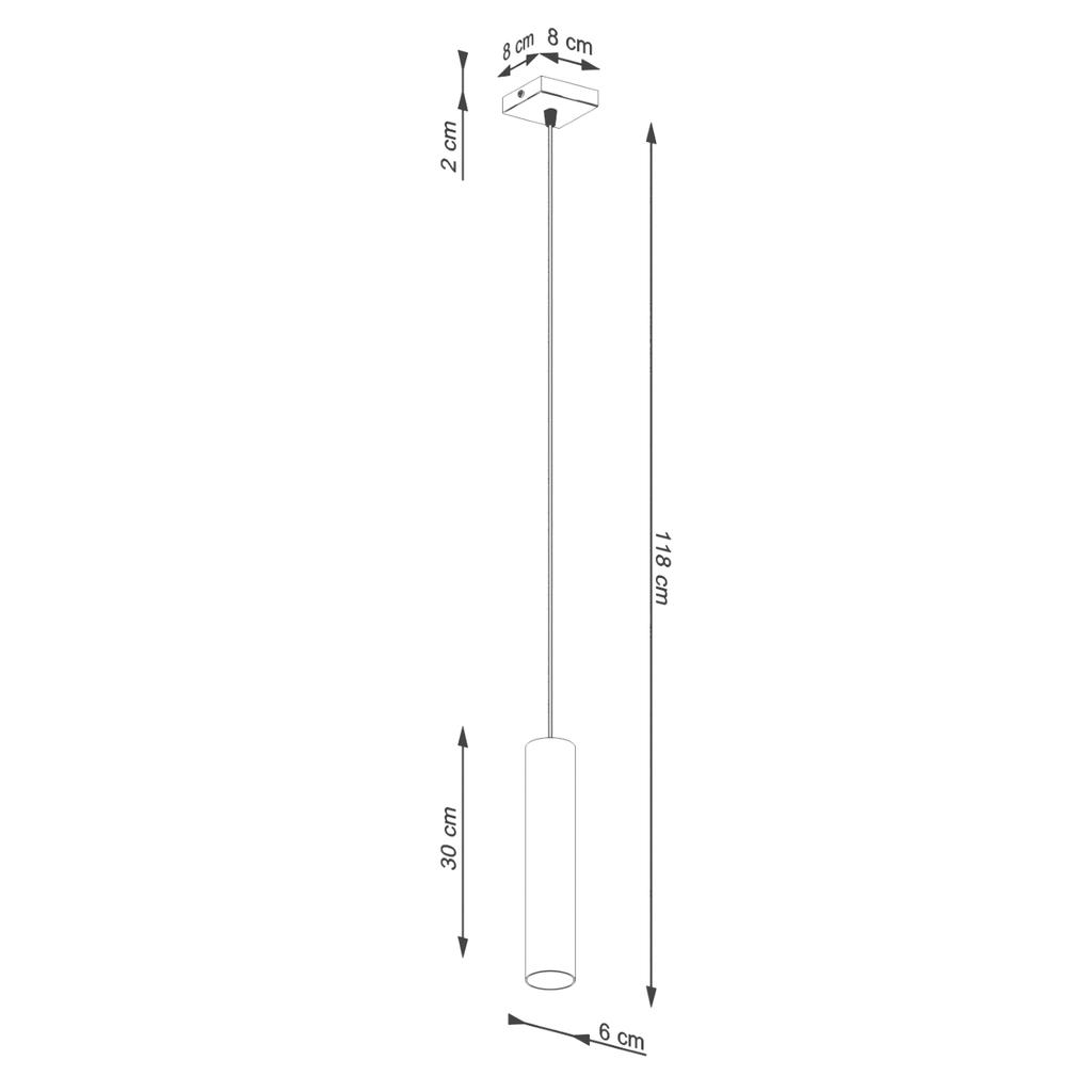 Lampa Wisząca Lagos 1 Gu10 Beżowy Sollux Sl.1479