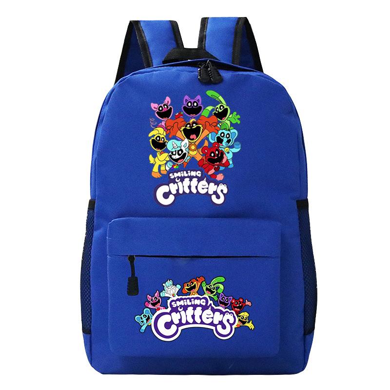 Smiling Critters Smiling Animals College Style Boys And Girls Junior High School Students School Bag Casual Backpack