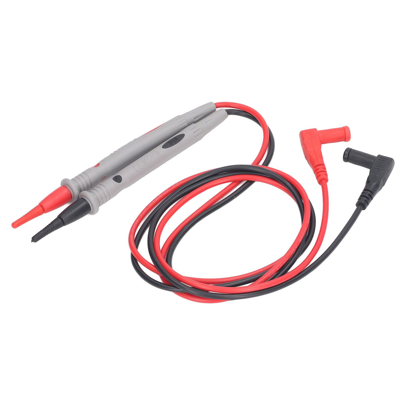 

2Pcs Universal Digital Multimeter Banana Plug Test Pen Silicone Frost Resistant Common Tip Test