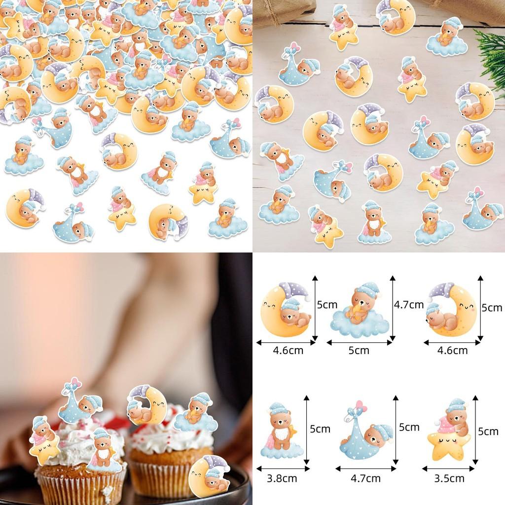 Goodnight Theme Bear Confetti Birthday Event Desktop Decoration Props Throwing