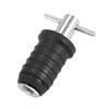 Marina Barco Enchufe Mango 'T' Tornillo Ajustable Goma Cubierta Plugsilver 19MM