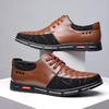 2025Spring Autumn New Hot Fashion Men Lace-up Leather Casual Shoes Trend Shoe Cool Loafers Flats Designer Shoes Men High Quality