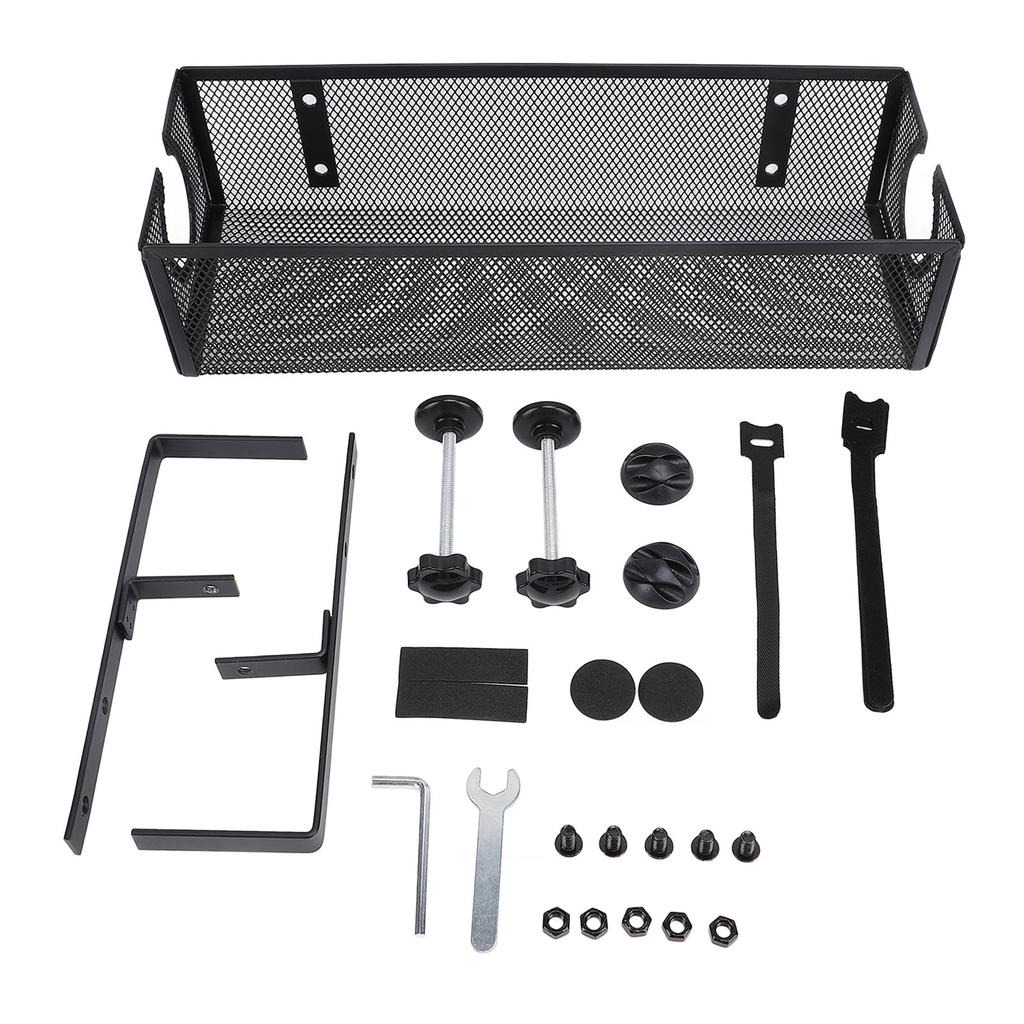 Under Desk Cable Management Tray No Drill Steel Desk Cord Wire Management Tray Cable Management Rack with Clamp For Office Home