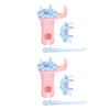 2Pcs Knit Spool Loom Set Double Head Easy To Use Exquisite Shell Knitting Yarn Wool Rope Hook for