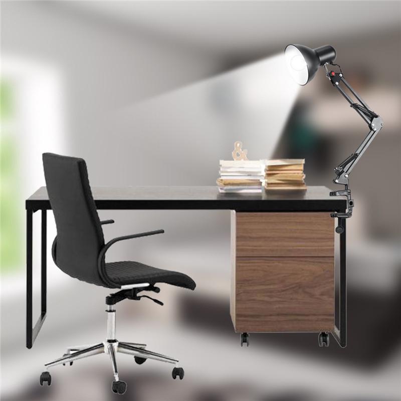 85V-265V E26 /E27 LED žiarovkové lampy Flexibilná stolová lampa AC 85-265V Lampa s kĺukovým ramenom a svorkou Kancelárska Štúdiová Domáca Stolová Lampička