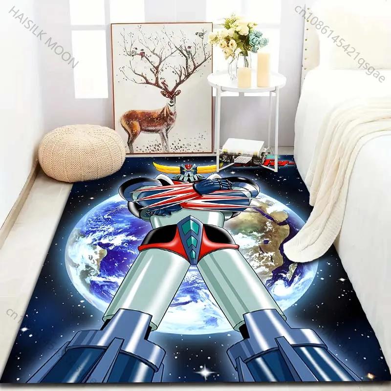 Japanese Anime Grendizer for Living Room Carpet Luxury Home Decoration Non-slip Floor Mats for Bedroom Large Area Washable Rugs