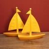 Brass Smooth Sailing Sailboat Creative Office Desktop Decoration Craft Opening Gift Ornament