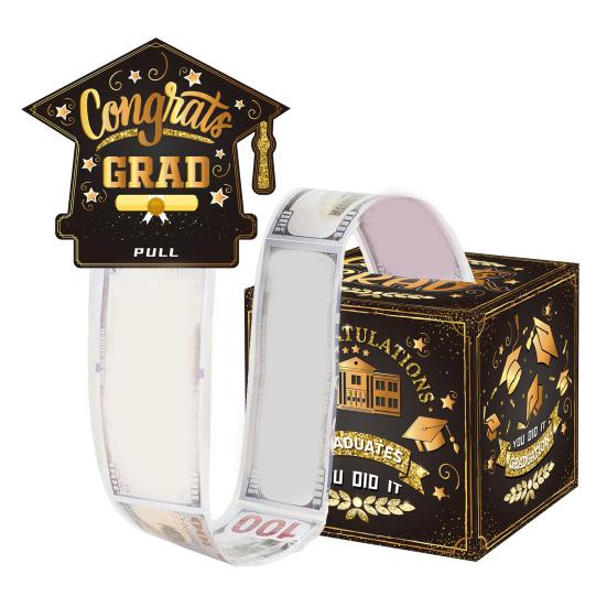2026 Graduation Money Box for Cash Gift Pull Congrats Grad A