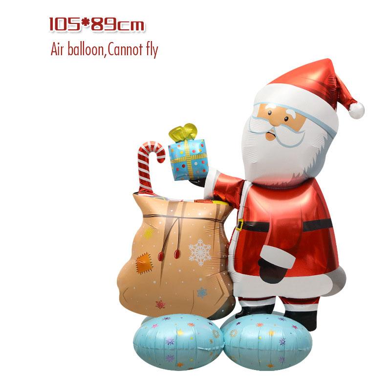 1pc Standing Santa Claus Foil Balloon Christmas Decorations Nativity Theme Party Theme Holiday Party New Year Party Family