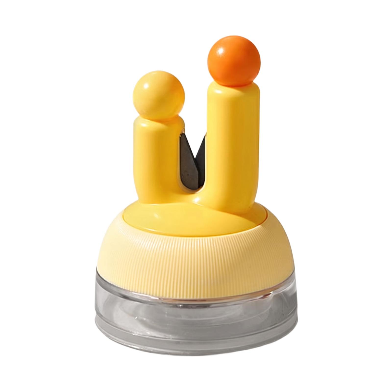 

Kitchen Knife Sharpener with Suction Base Manual Sharpening Tool for Household Knives and Scissors Easy to Use and Stable on Countertop one size
