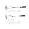 Multi Purpose Sink Wrench Stainless Steel Interchangeable Head Plumbing Spanner Tool for Tight Space Bathroom Installations